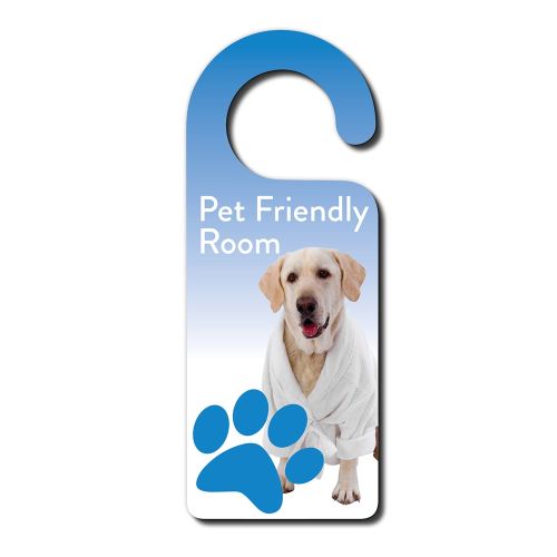 Cartel para la Puerta Personalizado con Mascota "Pet Friendly"